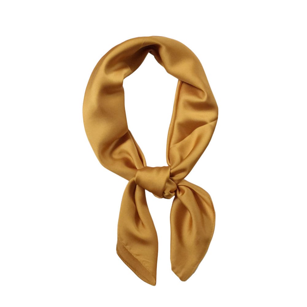 This is an image of Solid Color Silk Wrap Gag in sophisticated brown for unique connection.
