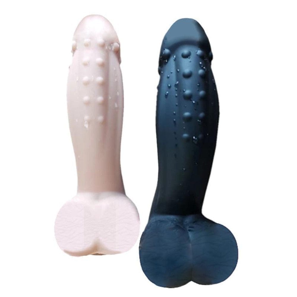 Feast your eyes on an image of Futuristic Colored Dragon Dildo With Suction Cup with an insertable length of 5.51 inches.