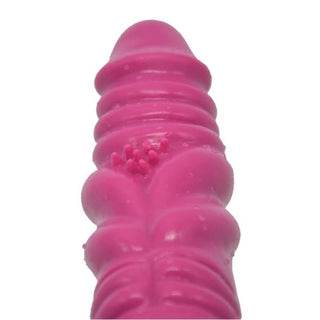 Check out an image of the suction cup base of Winding Ribbed Stimulator 8 Inch Knot Dildo