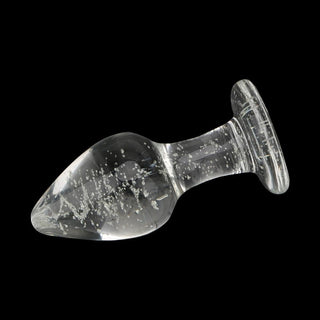 Glass butt plug set with temperature play feature