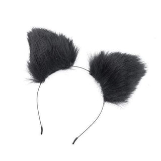 Observe an image of Multicolor Adorable Cat Ears in White