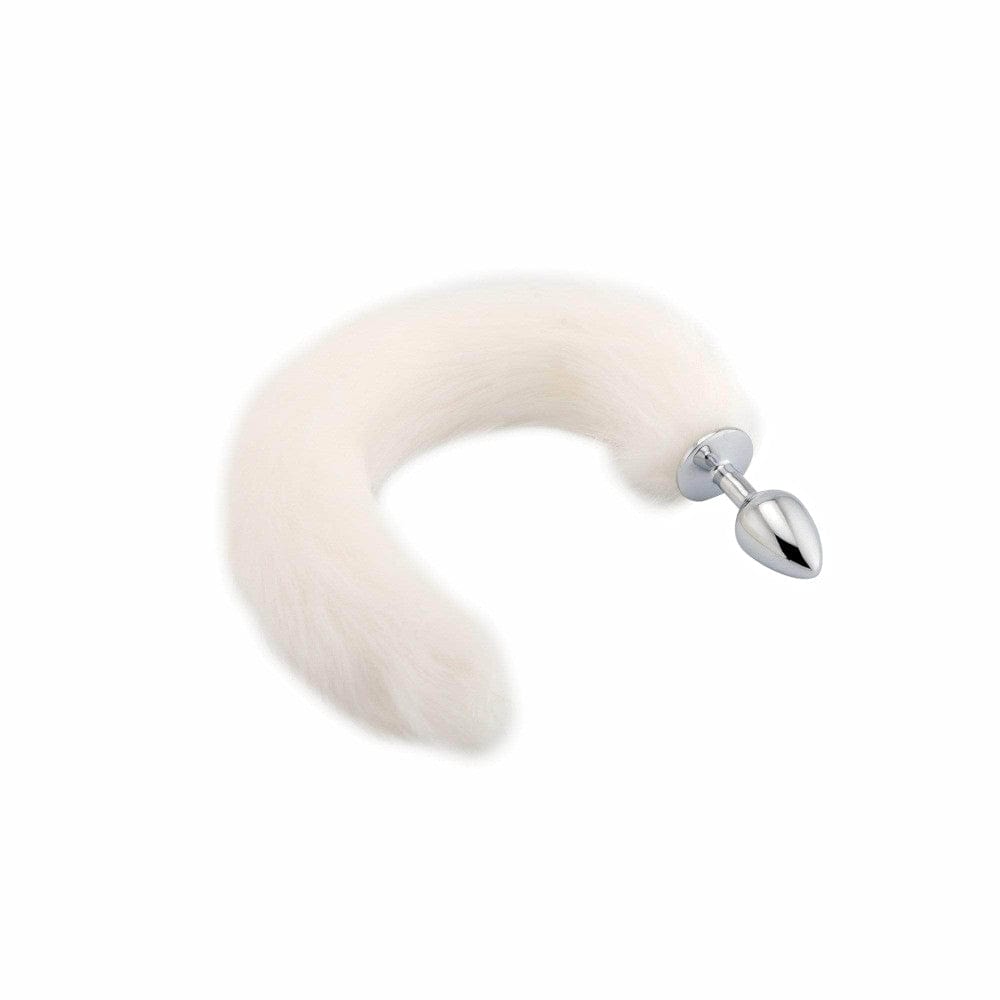 Check out an image of the faux fur tail handle of Majestic Arctic Fox Tail Plug for added playfulness.