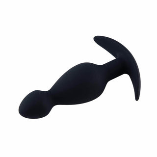Black Silicone Anal Beads Butt Plug with an Anchor Base for men, the key to unlocking a world of tantalizing pleasure.
