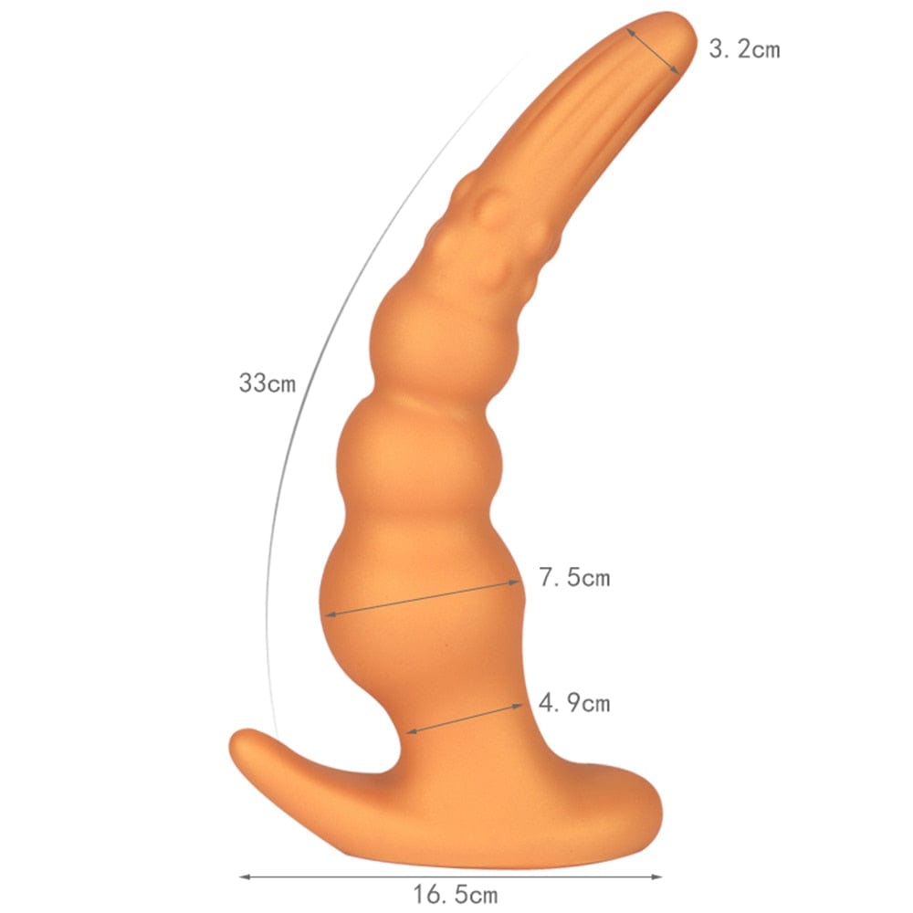 Featuring an image of Large Anal Massager featuring a tapered tip for easy insertion and maximum pleasure.