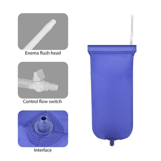 Pictured here is an image of Gallon Enema Bag made from medical-grade plastic, ensuring safety and comfort in personal hygiene.