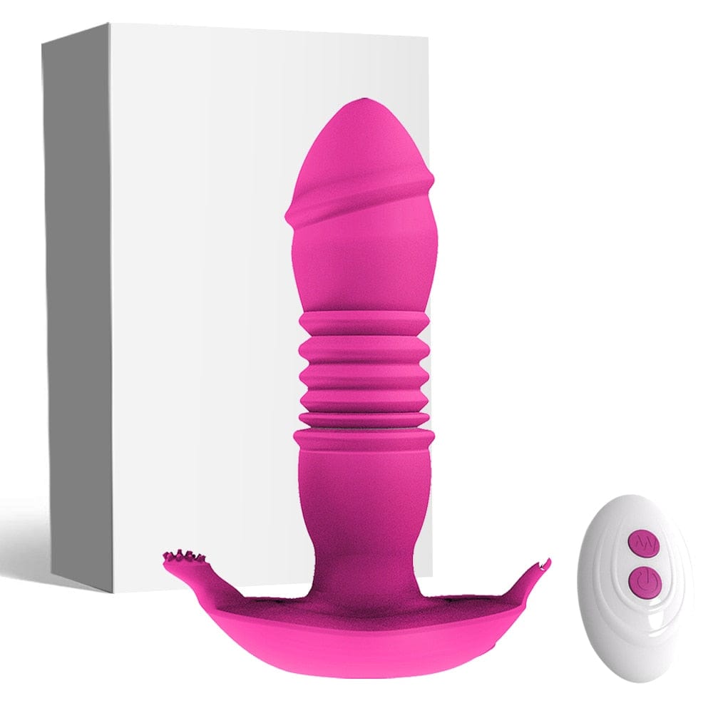 Here is an image of Anal Vibrating Adventure Anal Dildo Thrusting, crafted from premium body-safe silicone for a safe and satisfying experience.