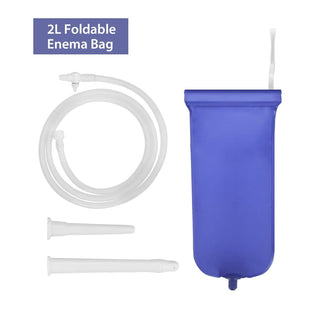 Feast your eyes on an image of Gallon Enema Bag with adjustable tube and two distinct nozzles for a customizable cleanse.