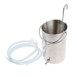 Take a look at an image of Stainless Steel Enema Kit featuring the quality of stainless steel and silicone materials, compact size, and portable design for convenience and comfort.