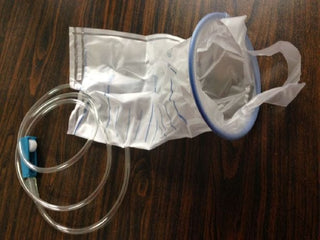 Disposable Enema Bags for easy anal douching, includes 5 medical-grade plastic bags, tube, and roller clamp.