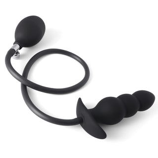 View an image of Inflatable Anal Massager Male Masturbation Toy, showcasing its unique ability to inflate and stretch to your comfort level for controlled intensity.