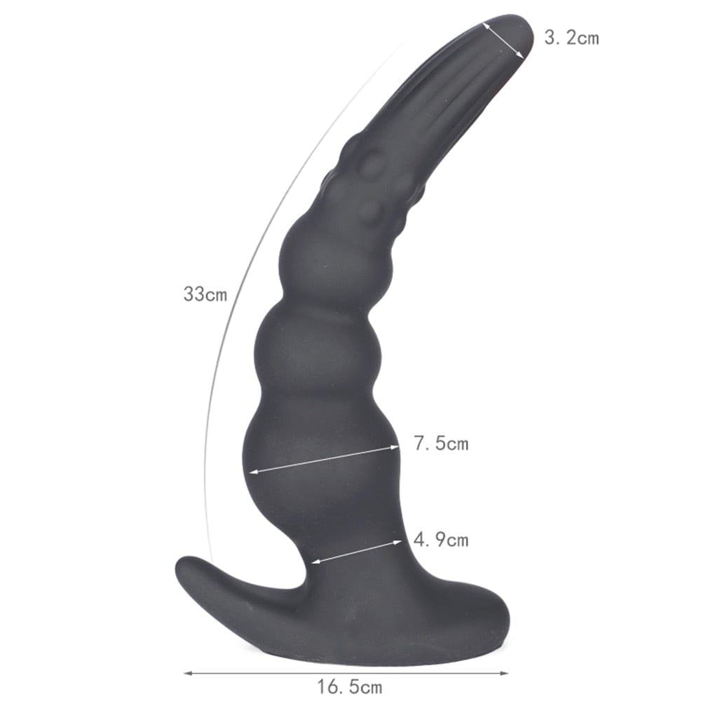 Take a look at an image of Large Anal Massager crafted from high-quality silicone for comfort and safety.