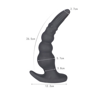 Here is an image of Large Anal Massager offering a spectrum of choices with ribbed and beaded textures.