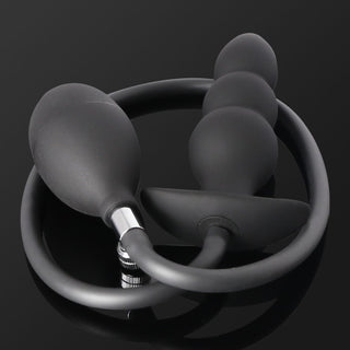 Pictured here is an image of Inflatable Anal Massager Male Masturbation Toy, crafted from high-quality silicone for a smooth and comfortable experience.