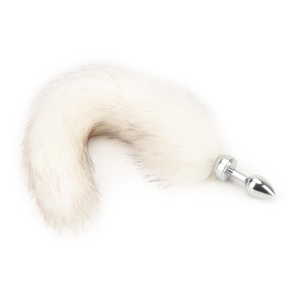 This image displays the Cum Closer Cat Tail Fox Tail Butt Plug