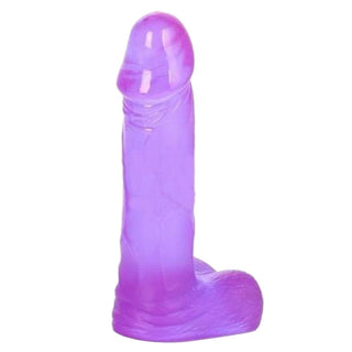 An image showing Small Slim Silicone Beginner Mini Thin Jelly Dildo 4 Inch in red color, 4 inches long with 1-inch width for comfortable use.