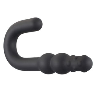 Black Silicone Anal Hook 6.1 Inches Long - Perfectly sized at 6.1 inches long and 1.10 inches in diameter for exquisite pleasure.