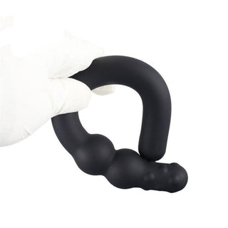 Black Silicone Anal Hook 6.1" Long