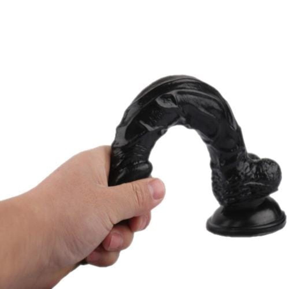 Pictured here is an image of a flexible dildo that bends and flexes for comfortable and experimental use.
