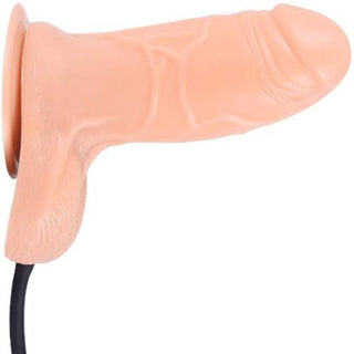 Here is an image of Textured Love Shaft Inflatable With Suction Cup, crafted from Thermoplastic Rubber for a soft and firm feel.
