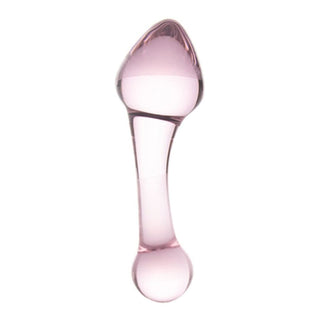 Take a look at an image of Pink Crystal Glass Plug 3 Piece Anal Training Set displaying the smooth texture of the glass for enhanced pleasure.