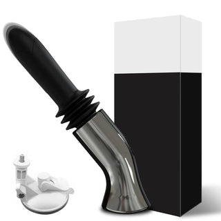 This is an image of Pleasure Waves Thrusting Vibe Dildo Machine made from the finest silicone for comfort and safety.