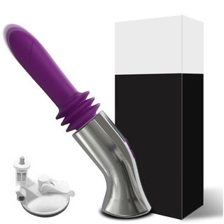 Check out an image of Pleasure Waves Thrusting Vibe Dildo Machine, sized at 245mm length and 31mm width.