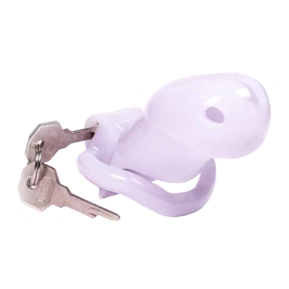 What you see is an image of Unengaged Pleasure Holy Trainer Silicone Chastity Device with ring diameter of 45mm