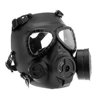 Presenting an image of Lightweight Sexy Gas Mask Gear, featuring a full-face gas mask with clear, shock-resistant PC lenses and adjustable straps.