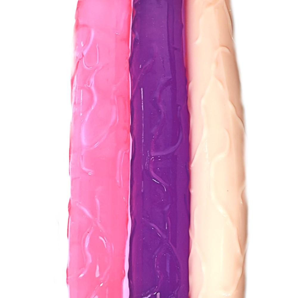 Flexible Jelly 17" Long Double Sided Anal Plug