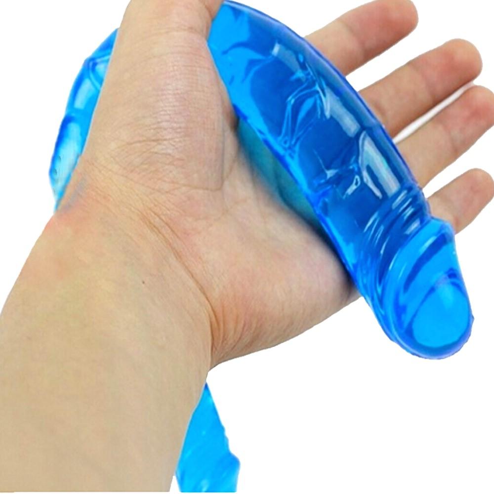 Presenting an image of Flexible Blue Dildo perfect for kinky shower play sessions.