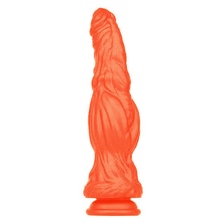 Photo of the liquid silicone Werewolf Dildo with a unique, lifelike feel and bright color options.