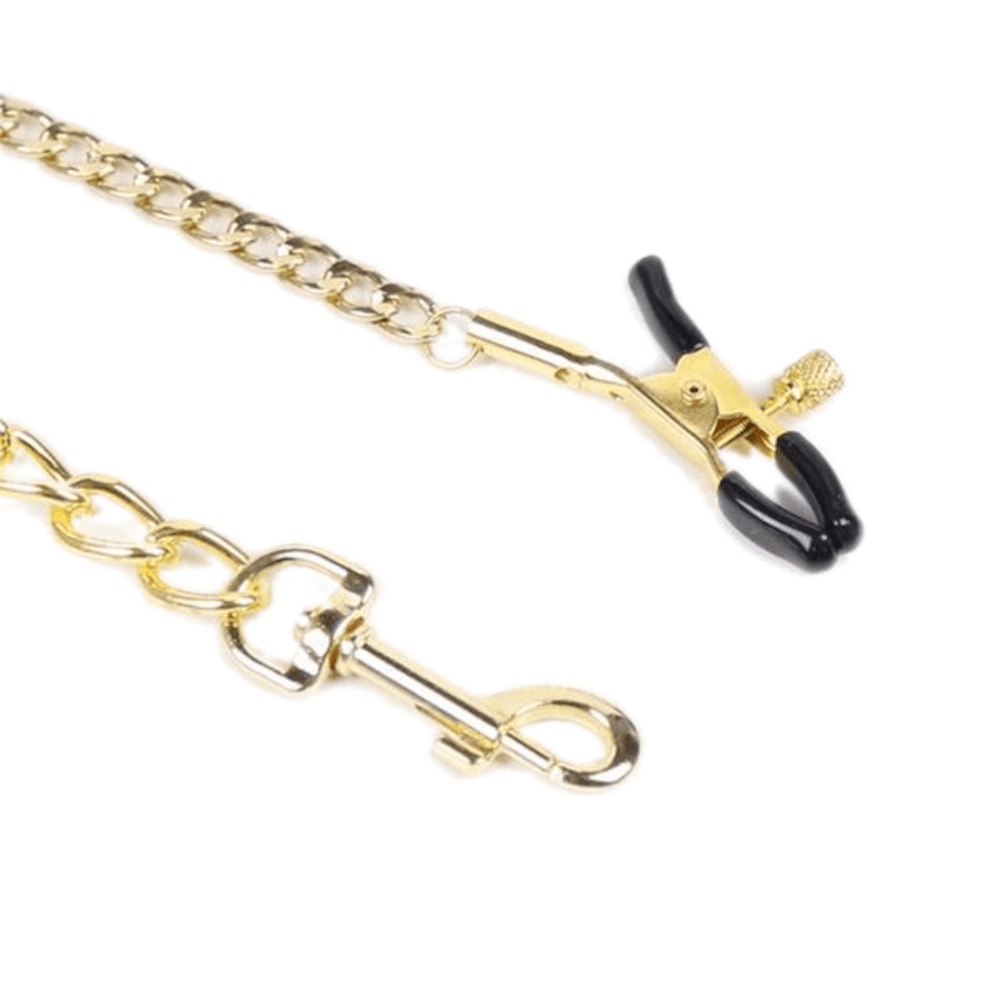 An image displaying the exquisite craftsmanship of the collar with a width of 2.17 and the chilling metal chain connecting to the bondage cuffs.