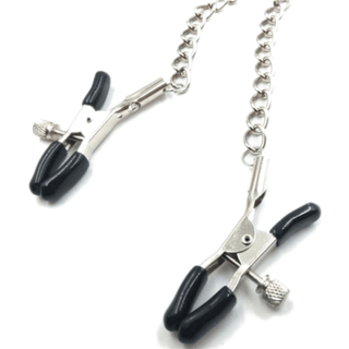 What you see is an image of Slave Fantasy BDSM Nipple Clamps highlighting the choker