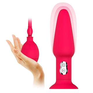 Take a look at an image of the body-safe Premium plug Inflatable Vibrator made of hypoallergenic silicone, ensuring safe and comfortable play.