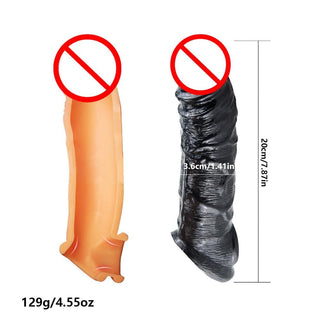 Pictured here is an image of Mandingo Fulfillment Realistic Penis Extender Sleeve, designed for unmatched pleasure and unforgettable moments.