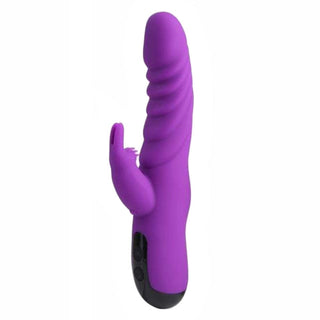 Image of Wavy Ridges Dildo Powerful Rabbit G-Spot Vibrator Large Massager made from high-quality silicone