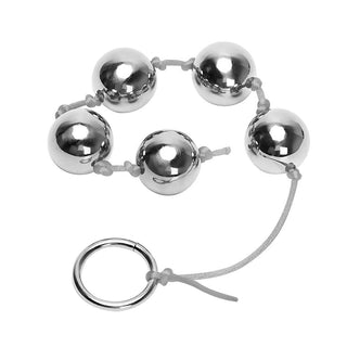 An image showcasing the impeccable craftsmanship of stainless steel anal beads for optimal stimulation.