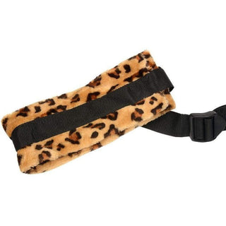 Leopard print and black hanging pleasure swing for sex
