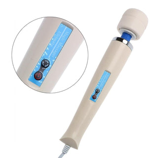 What you see is an image of Hitachi Magic Wand Massage Vibrator, designed with control buttons for effortless intensity level adjustments.