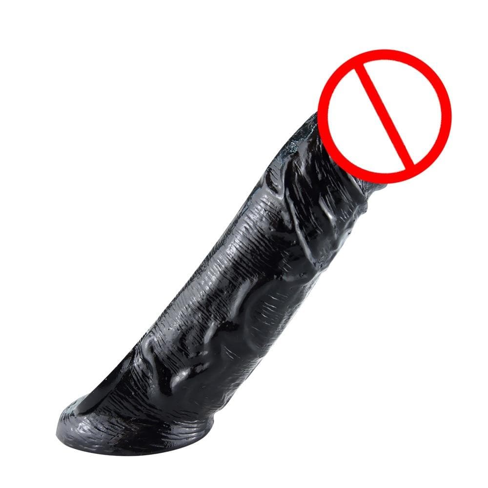 Feast your eyes on an image of Mandingo Fulfillment Realistic Penis Extender Sleeve with lifelike ridges and contours for added pleasure.