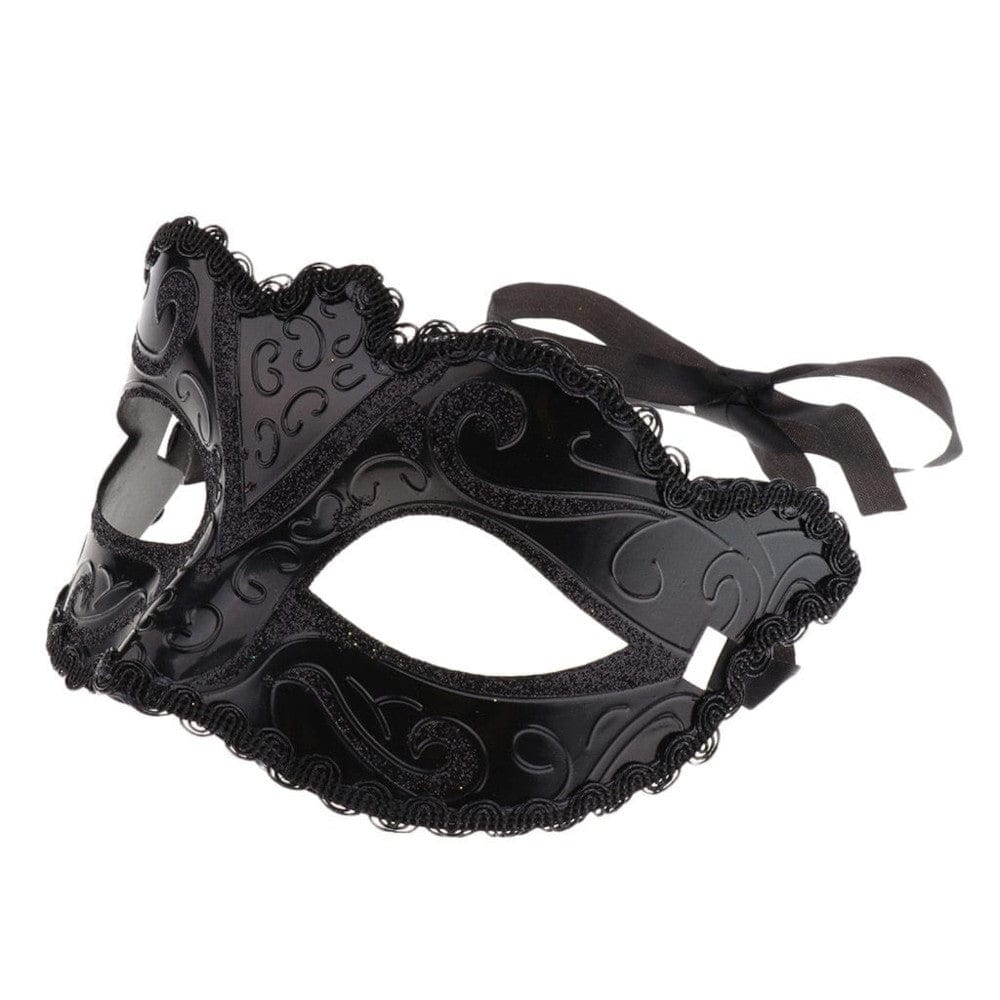 7.09-inch long and 4.72-inch thick plastic mask for a mysterious allure and secure fit.