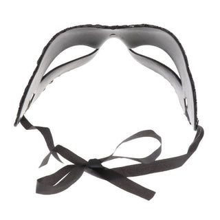 Black plastic masquerade mask - Length: 7.09 inches (18 cm), Circumference/Thickness: 4.72 inches (12 cm).