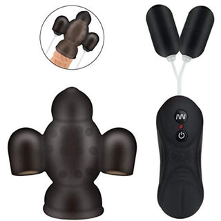 You are looking at an image of Glans Trainer Hands Free Stroker Male Sex Toy Orgasmic Blowjob with remote control for customizable pleasure.