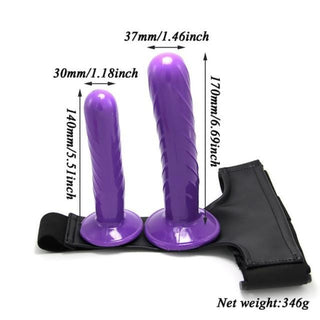 Experience intimacy with Purple Fusion 6 Inch & 7 Inch Strap On, designed for comfort, safety, and mutual satisfaction.