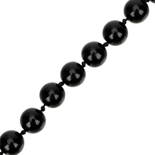 Black Crystal Tiny Anal Beads product image featuring pure, safe, and sensual glass material for a hygienic and thrilling experience.