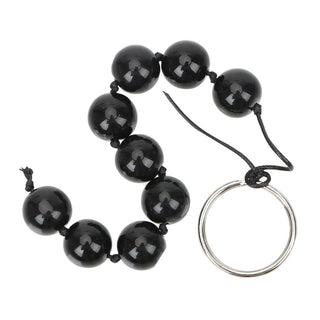 Black Crystal Tiny Anal Beads product image showcasing sleek and stylish design for heightened pleasure and control.