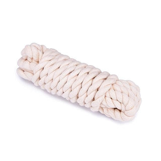 This is an image of Cotton Restraint Play Bondage Rope for Soft Beginner, showcasing its versatility and adaptability for creating unique configurations.