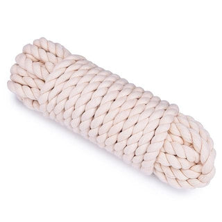 A depiction of Cotton Restraint Play Bondage Rope for Soft Beginner, crafted from soft cotton material for a gentle yet secure grip during restraint play.