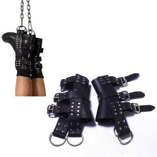 Hardcore Suspension Cuffs in Leather for Ankles
