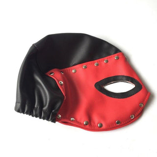 Take a look at an image of the high-quality synthetic leather Naughty Villain Leather Mask designed for comfort and durability.
